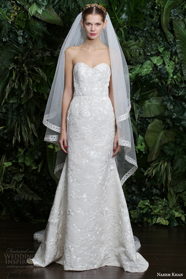 naeem khan bridal fall 2014 charleston strapless wedding dress