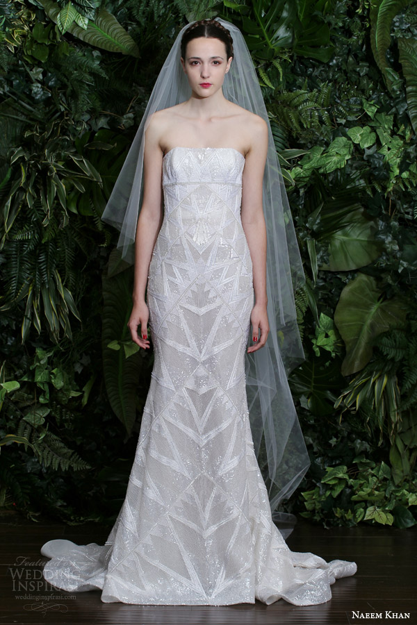 naeem khan fall 2014 bridal new york wedding dress