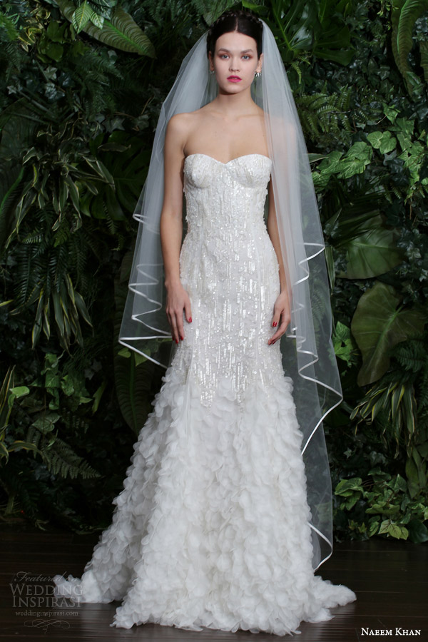 naeem khan wedding dresses fall 2014 bridal savannah strapless wedding dress