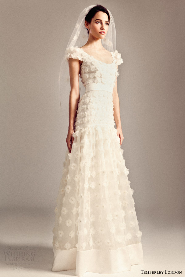 temperley bridal 2014 iris collection gwyn cap sleeve wedding dress