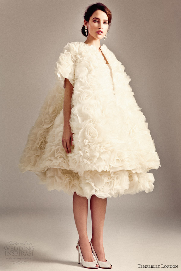 temperley london 2014 bridal iris collection rose skirt evening coat