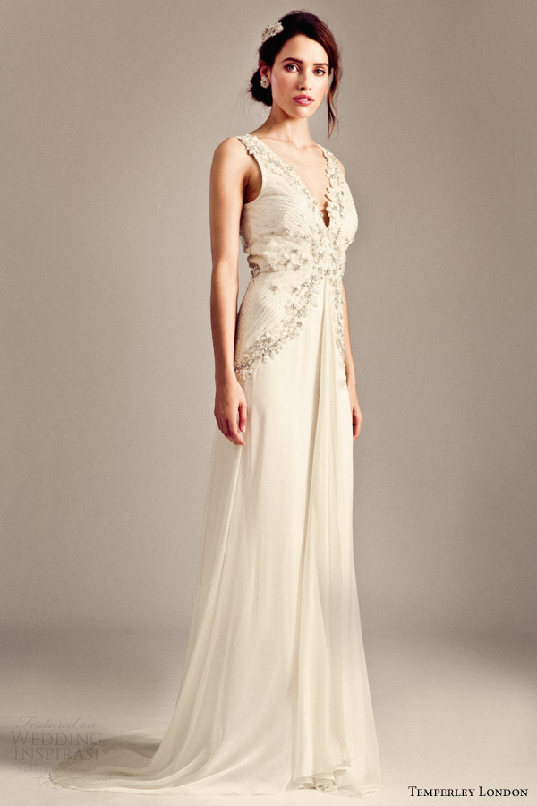 temperley london bridal 2014 iris romily sleeveless wedding dress