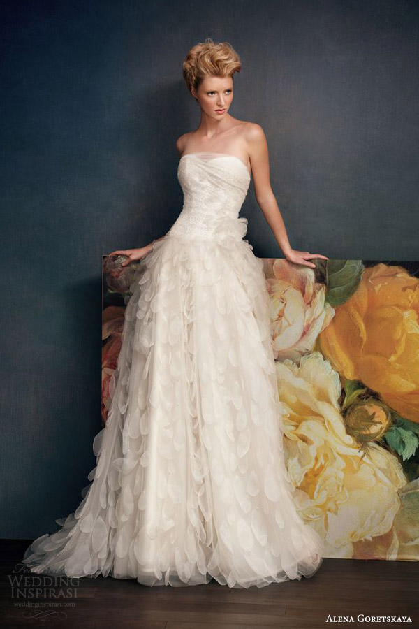alena goretskaya bridal 2014 gretta strapless wedding dress