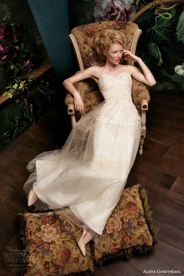 alena goretskaya papilio bridal 2014 grace strapless wedding dress