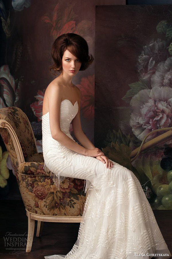 alena goretskaya wedding dresses 2014 gabriella strapless gown