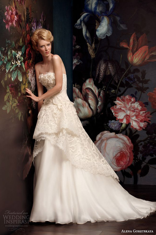 alena goretskaya wedding dresses 2014 genrietta strapless ball gown
