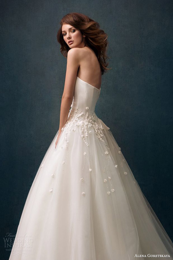 alena goretskaya wedding dresses 2014 gloria strapless ball gown