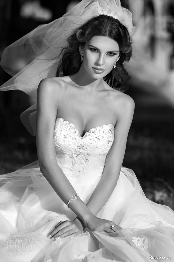 bien savvy bridal spring 2014 one love natalie strapless wedding dress