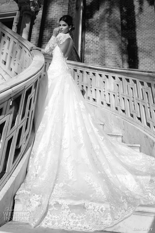 bien savvy wedding dress spring 2014 bridal maria long sleeve lace gown keyhole back bien savvy wedding dress spring 2014 bridal maria long sleeve lace gown keyhole back