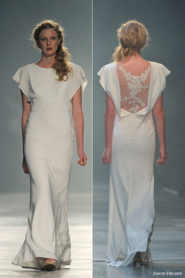 david fielden sposa 2014 flutter sleeve wedding dress lace back detail style 7908