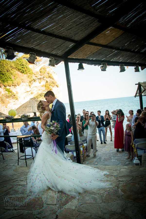 galia lahav bridal 2014 real brides couple kiss shoot