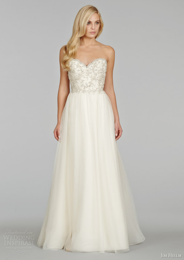 jim hjelm spring 2014 strapless crystal embroidered gown style jh8405 full view