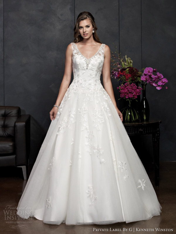 kenneth winston spring 2014 private label by g sleeveless wedding dress style 15362