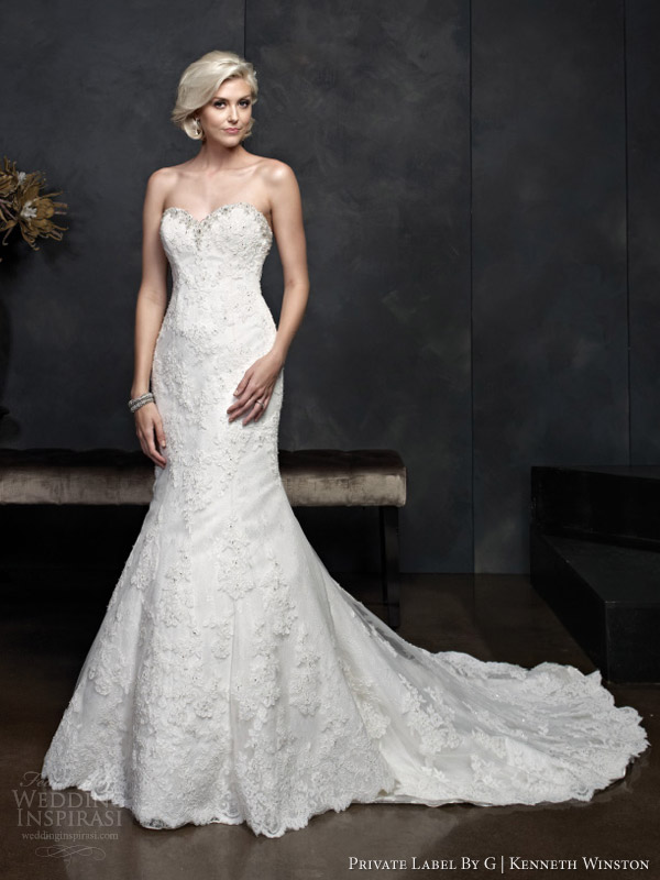 kenneth winston spring 2014 strapless wedding dress style 1545