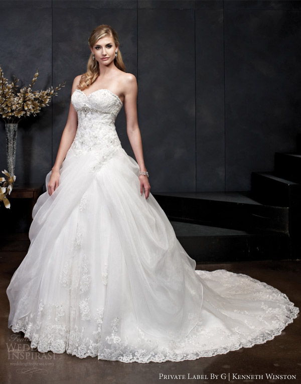 kenneth winston wedding dresses spring 2014 strapless ball gown style 1548