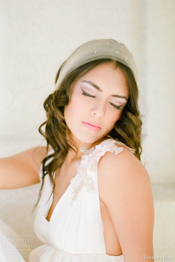 lovey by isha spring 2014 bridal accessories bonita tulle headband crystal accents