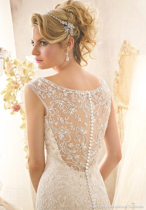 mori lee by madeline gardner bridal spring 2014 wedding style 2601 intricate beaded back