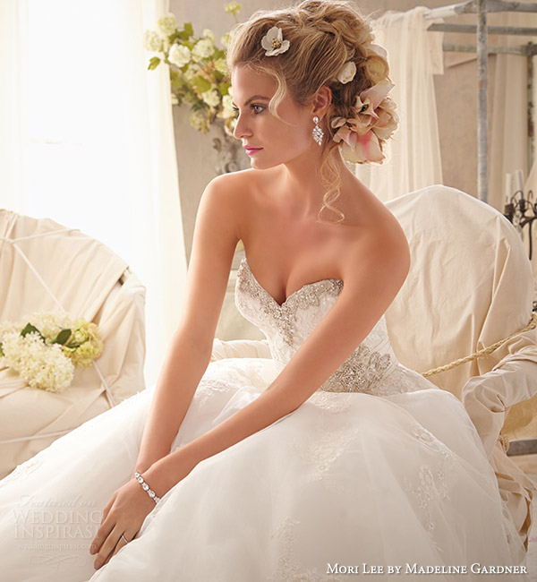 mori lee by madeline gardner wedding dresses spring 2014 strapless gown style 2614 mori lee by madeline gardner wedding dresses spring 2014 strapless gown style 2614