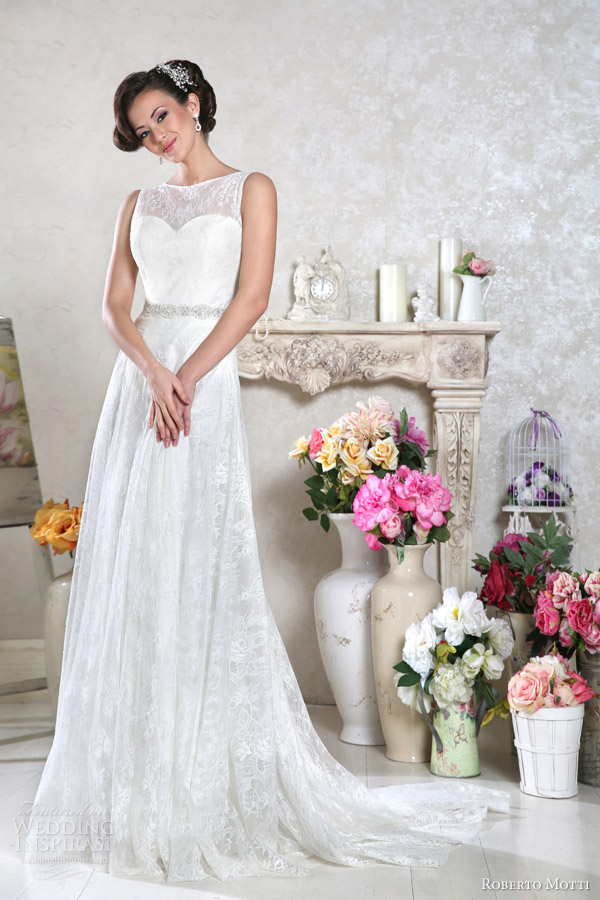 roberto motti italy 2014 alessa sleeveless wedding dress