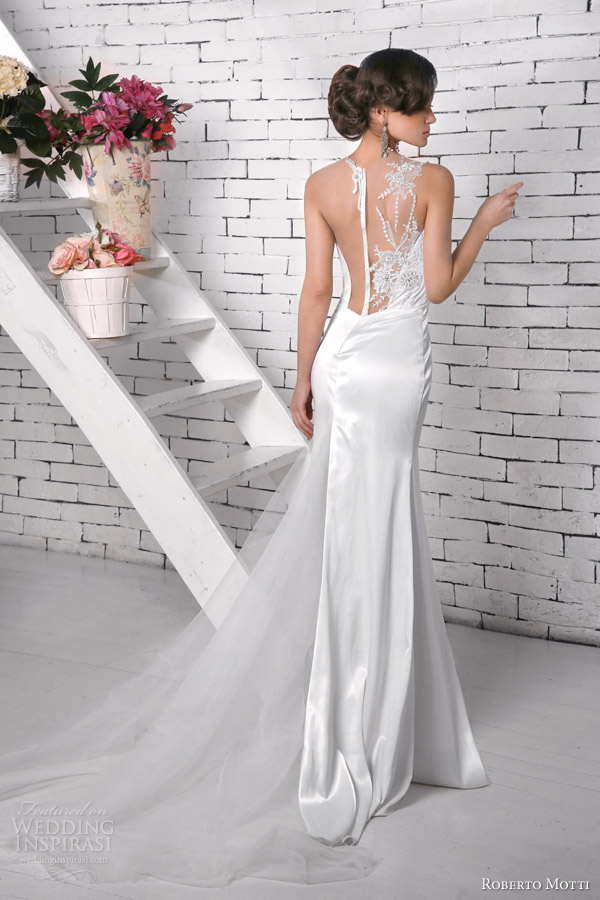 roberto motti wedding dresses 2014 sofia illusion back