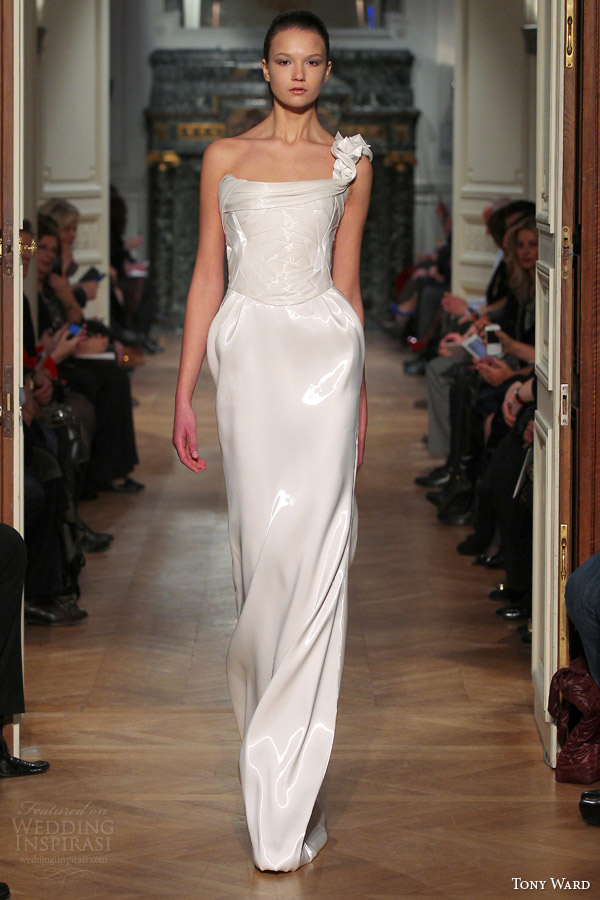 tony ward couture spring 2014 one shoulder white dress