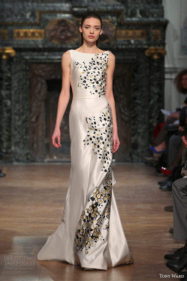 tony ward spring 2014 couture sleeveless bateau neck dress