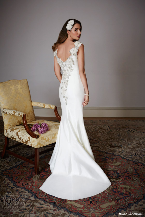 alan hannah timeless beauty 2014 electra wedding dress back train