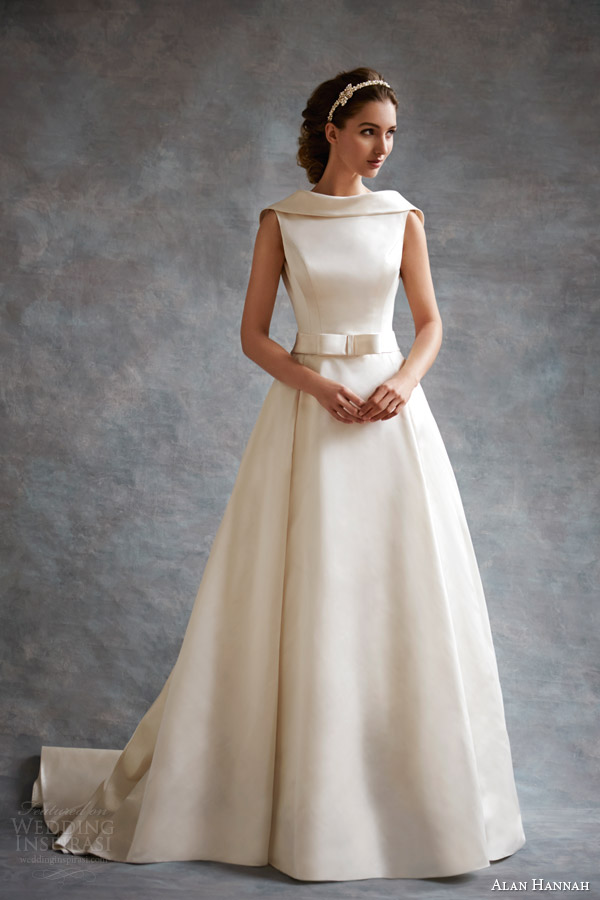 alan hannah wedding dresses 2014 evita gown bettie headband