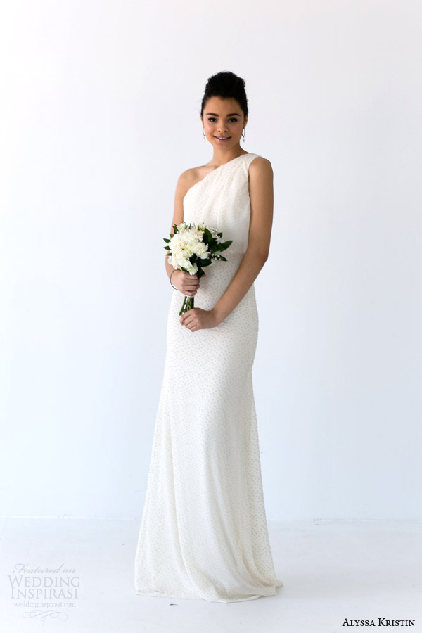 alyssa kristin bridal 2014 aria one shoulder wedding dress alyssa kristin bridal 2014 aria one shoulder wedding dress