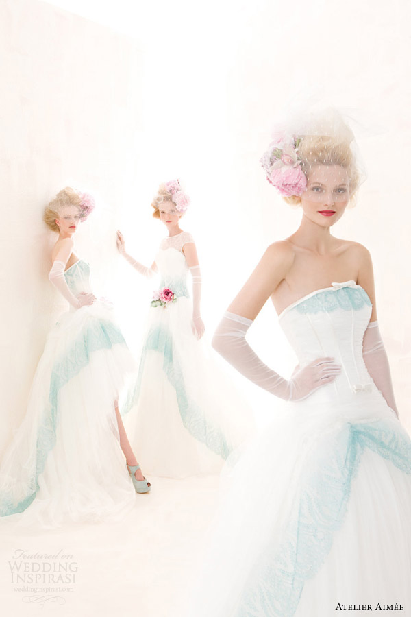 atelier aimee sposa 2014 verde tiffany nanette paula color wedding dresses