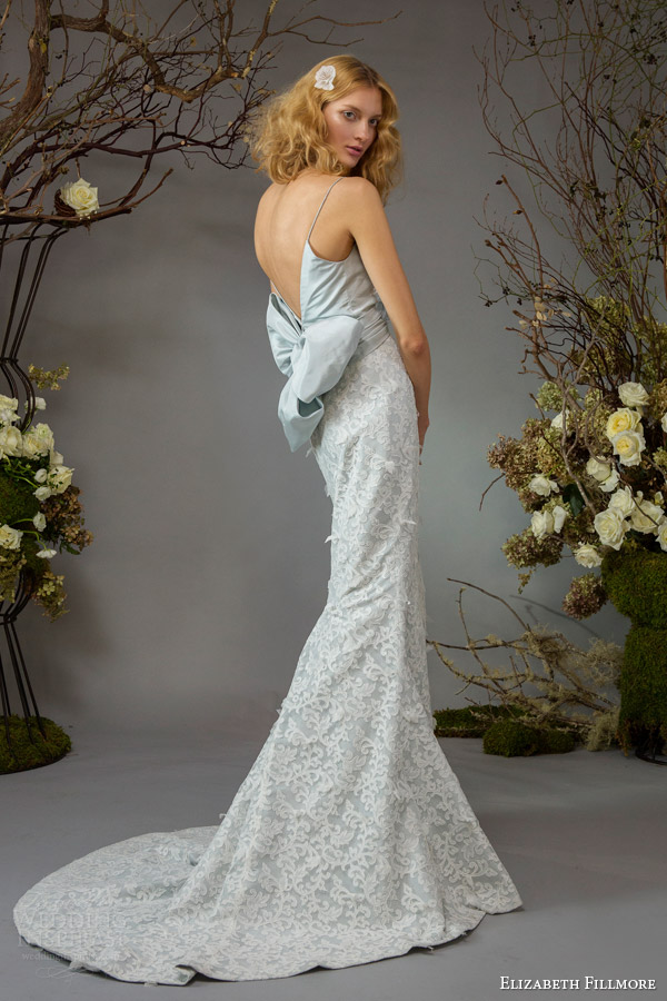 elizabeth fillmore bridal fall 2014 josephine powder blue wedding dress back train