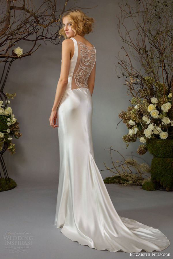 elizabeth fillmore wedding dresses fall 2014 giselle bridal gown beaded back detail