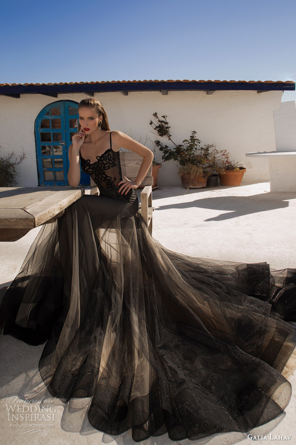 galia lahav couture 2014 neptune evening gown black wedding dress