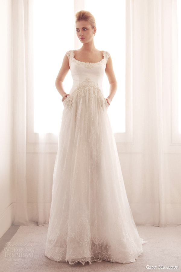 gemy maalouf bridal 2014 wedding dress 3731