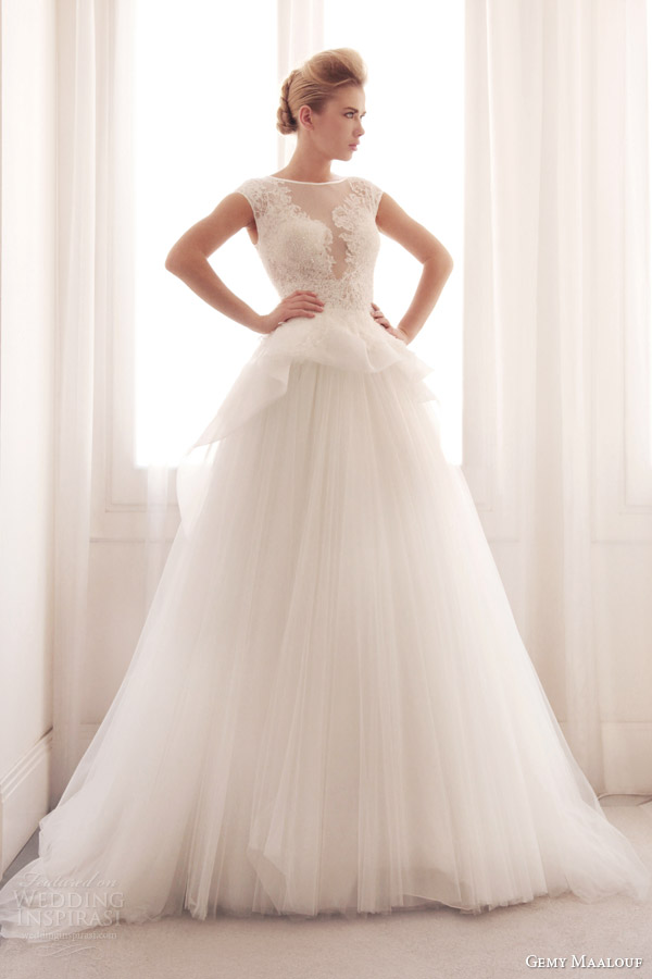 gemy maalouf wedding dress 2014 bridal gown 3736