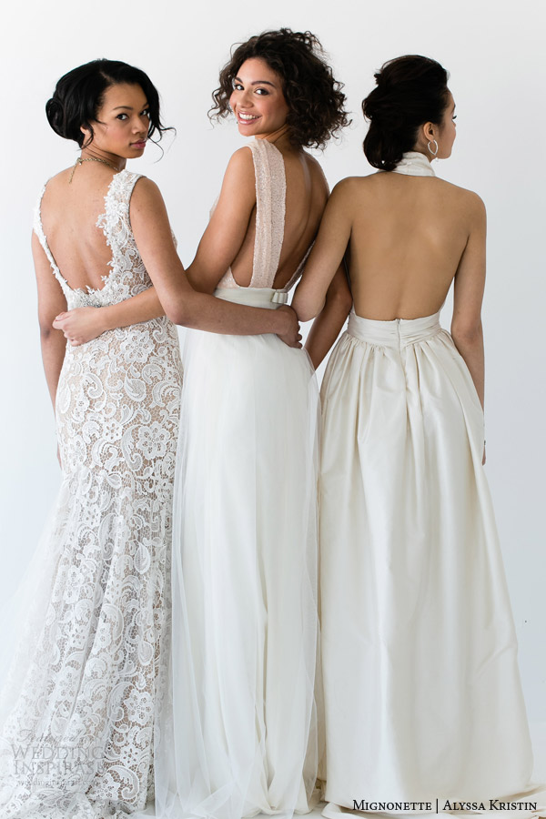 mignonette and alyssa kristin bridal 2014 wedding dresses