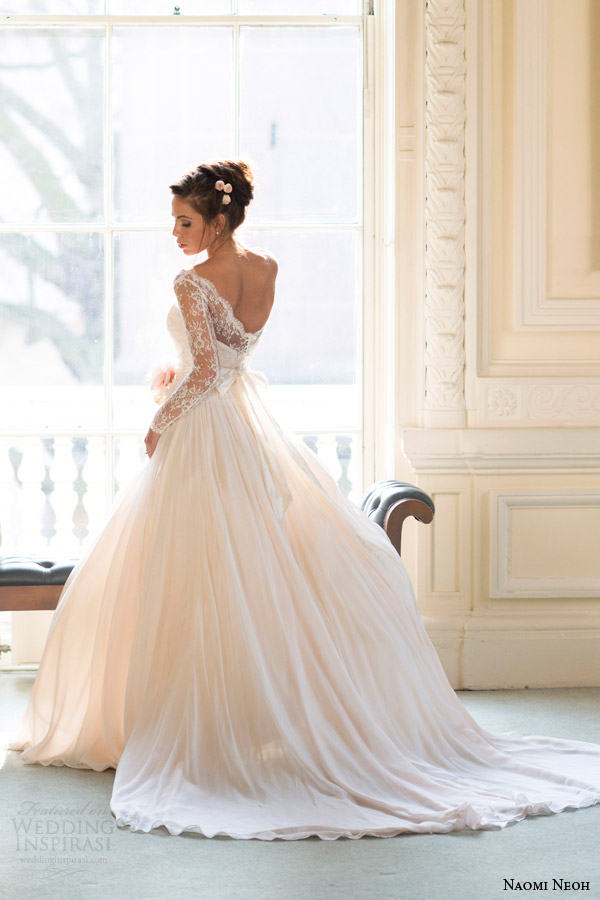 naomi neoh bridal 2014 fleur wedding dress back view
