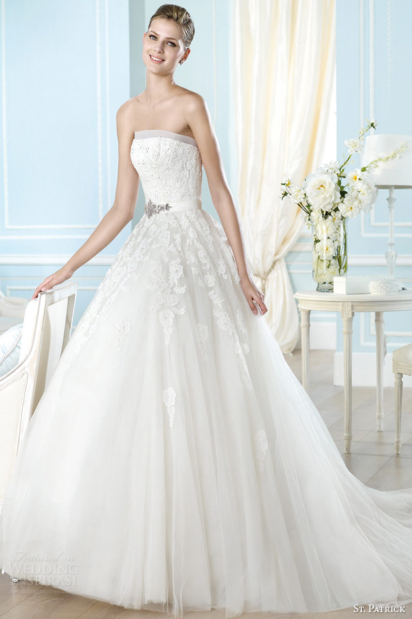 st patrick 2014 argelia straples wedding dress