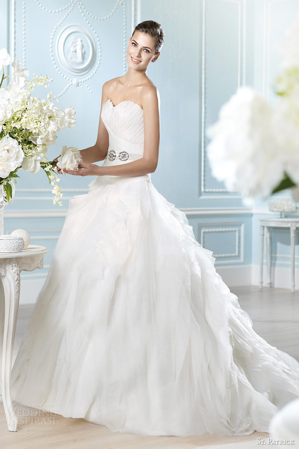 st patrick 2014 arosa straples wedding dress