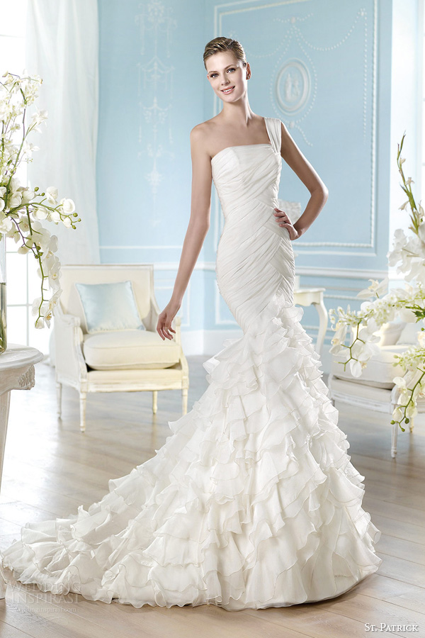 st patrick 2014 one shoulder wedding dress edimburgo