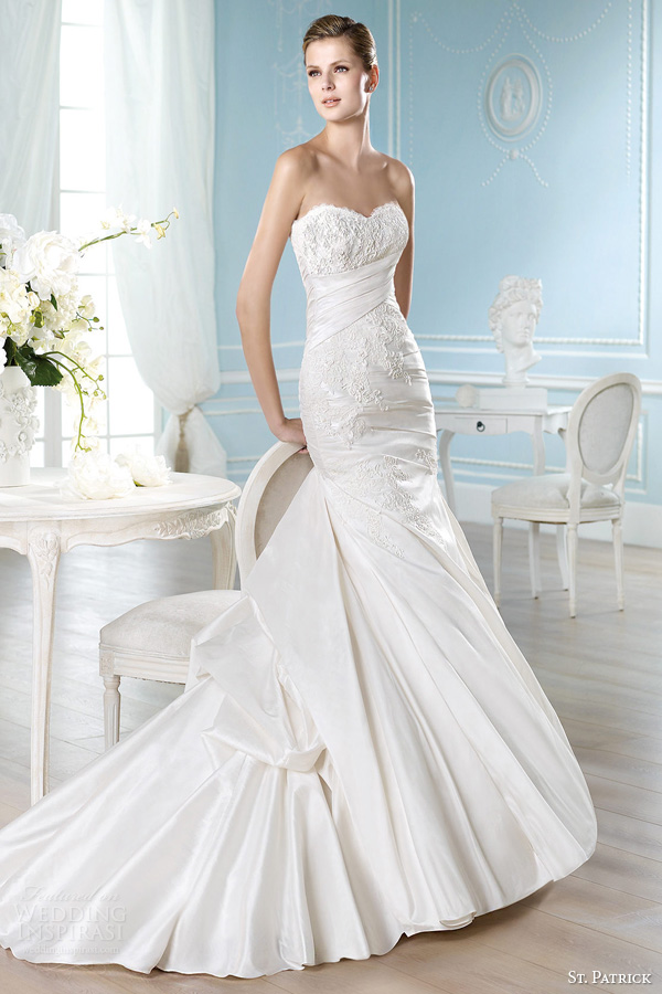 st patrick wedding dresses 2014 haller straplesss gown