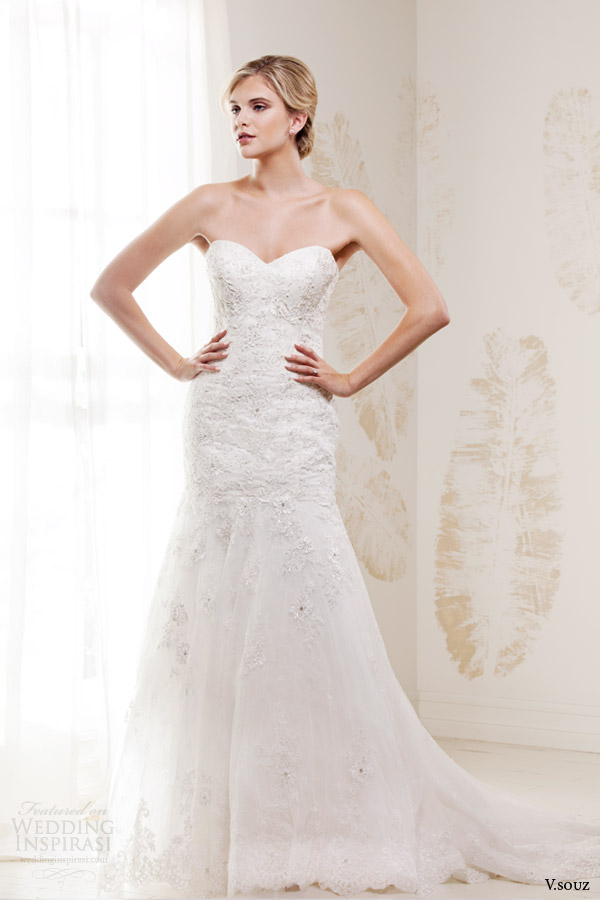 v souz wedding dresses 2014 cleo strapless bridal gown