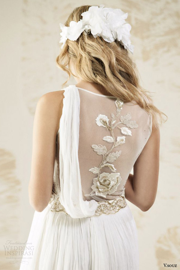 v souz wedding dresses 2014 gorgo sleeveless bridal gown back embroidered detail