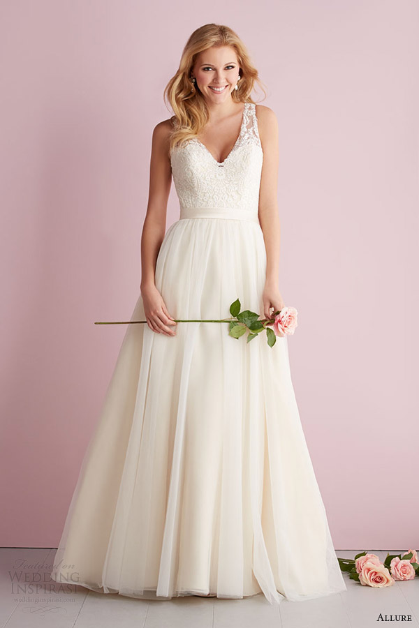 allure romance by allure bridals spring 2014 sleeveless wedding dress style 2716