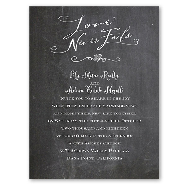 anns bridal bargains photo wedding invitation card love never fails