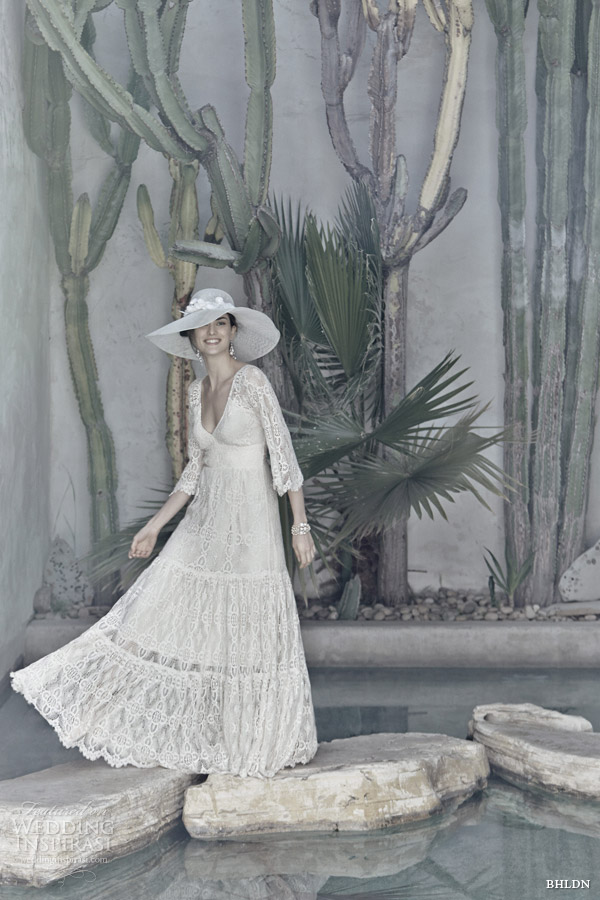 bhldn bridal spring 2014 rena lace wedding dress sleeves