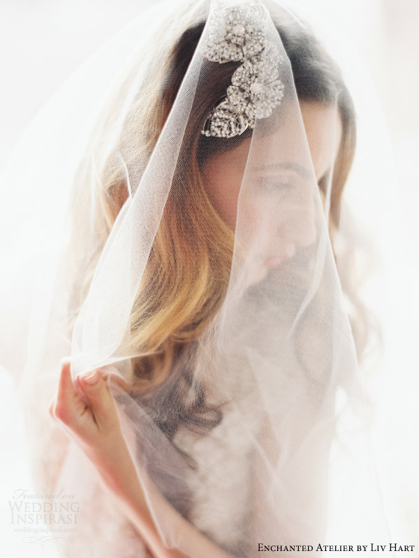 enchanted atelier by liv hart 2015 bridal accessories collection headpieces veils