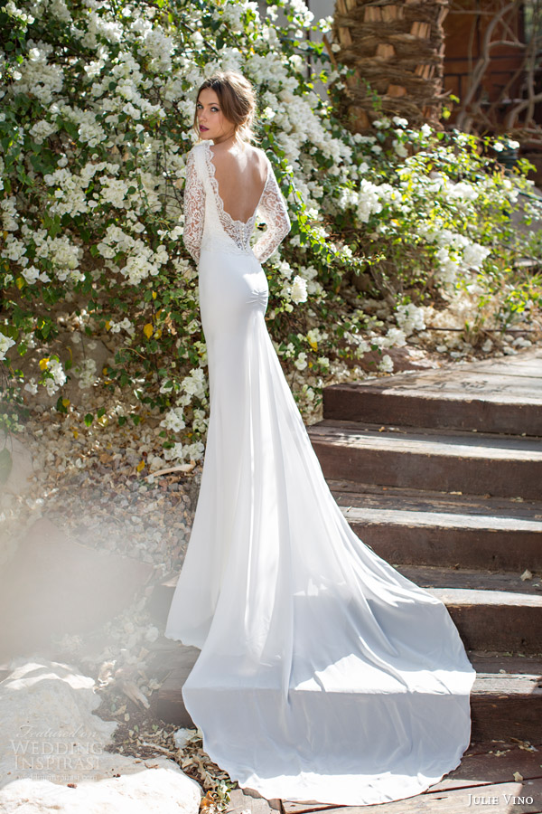 julie vino 2014 spring bridal catherine wedding dress back view