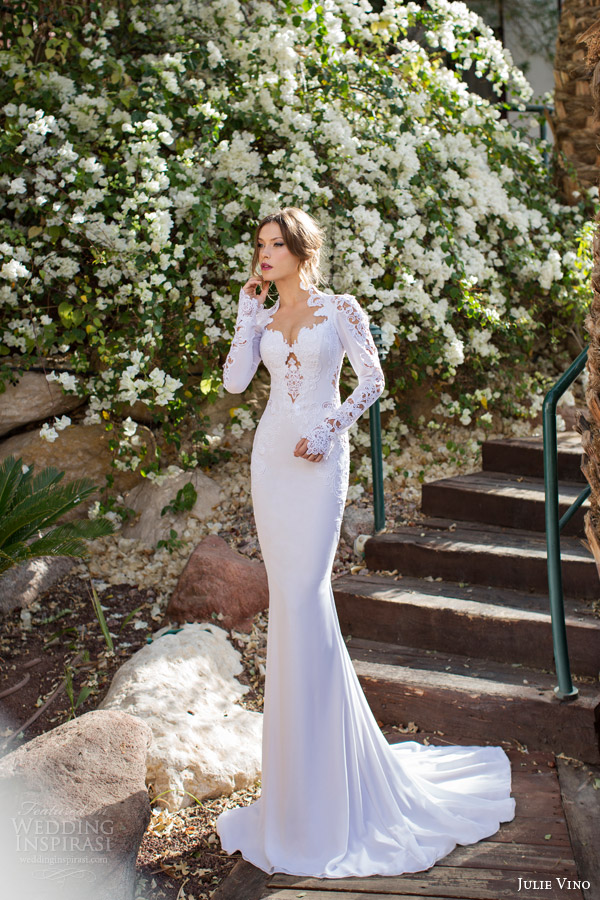 julie vino spring 2014 sharon long sleeve wedding dress