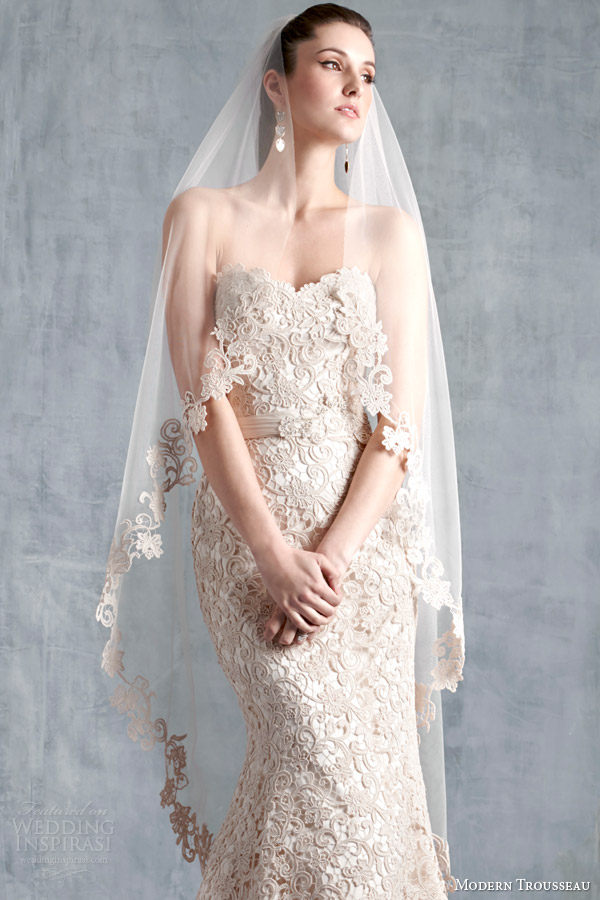 modern trousseau spring 2015 bridal accesories scout veil scout wedding dress